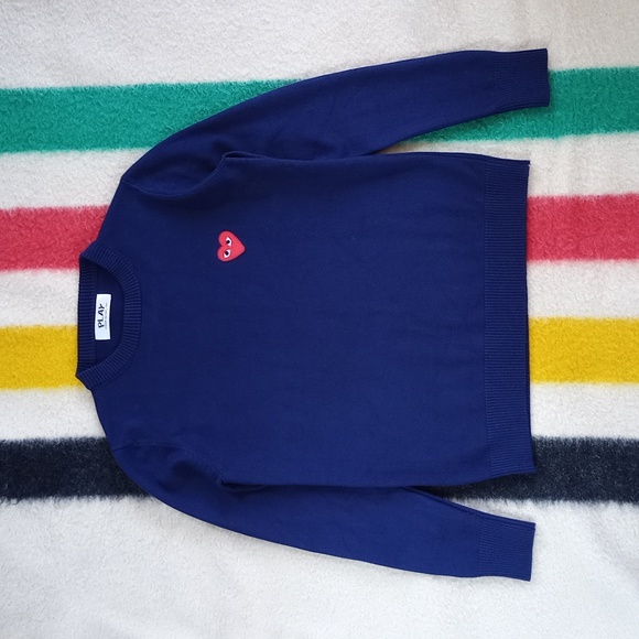 Comme des Garcons PLAY Other - Comme de Garcon Play Blue Sweater Wool